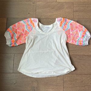 Vibrant embroidered top